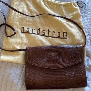 Vintage Nordstrom Brown Crossbody Bag